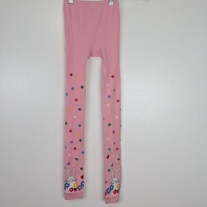 Hanna Andersson Pink Bunny Easter Tights 8-10